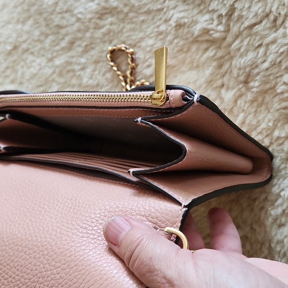 Beautiful NWOT Tory Burch Blush Pink & Gold Chain Dress Bag 🩷👗💛 - Picture 16 of 17